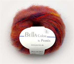 Bella color by Permin kid mohair - smukke varme farver med farvespil